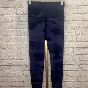 Aerie Leggings Medium Blue Camouflage Womens Pockets High Rise Chill Play Move